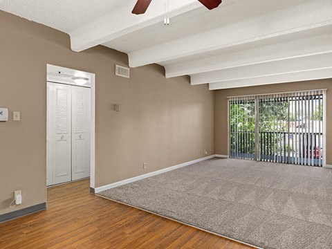 carpeted living area in Albuquerque, NM